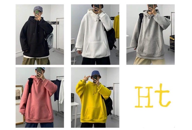 Áo hoodie nỉ trơn baisic HARI0121