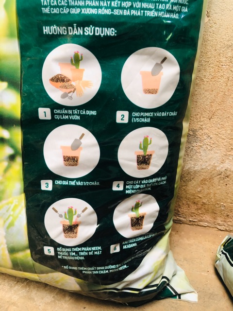Đất trồng sen đá 1kg