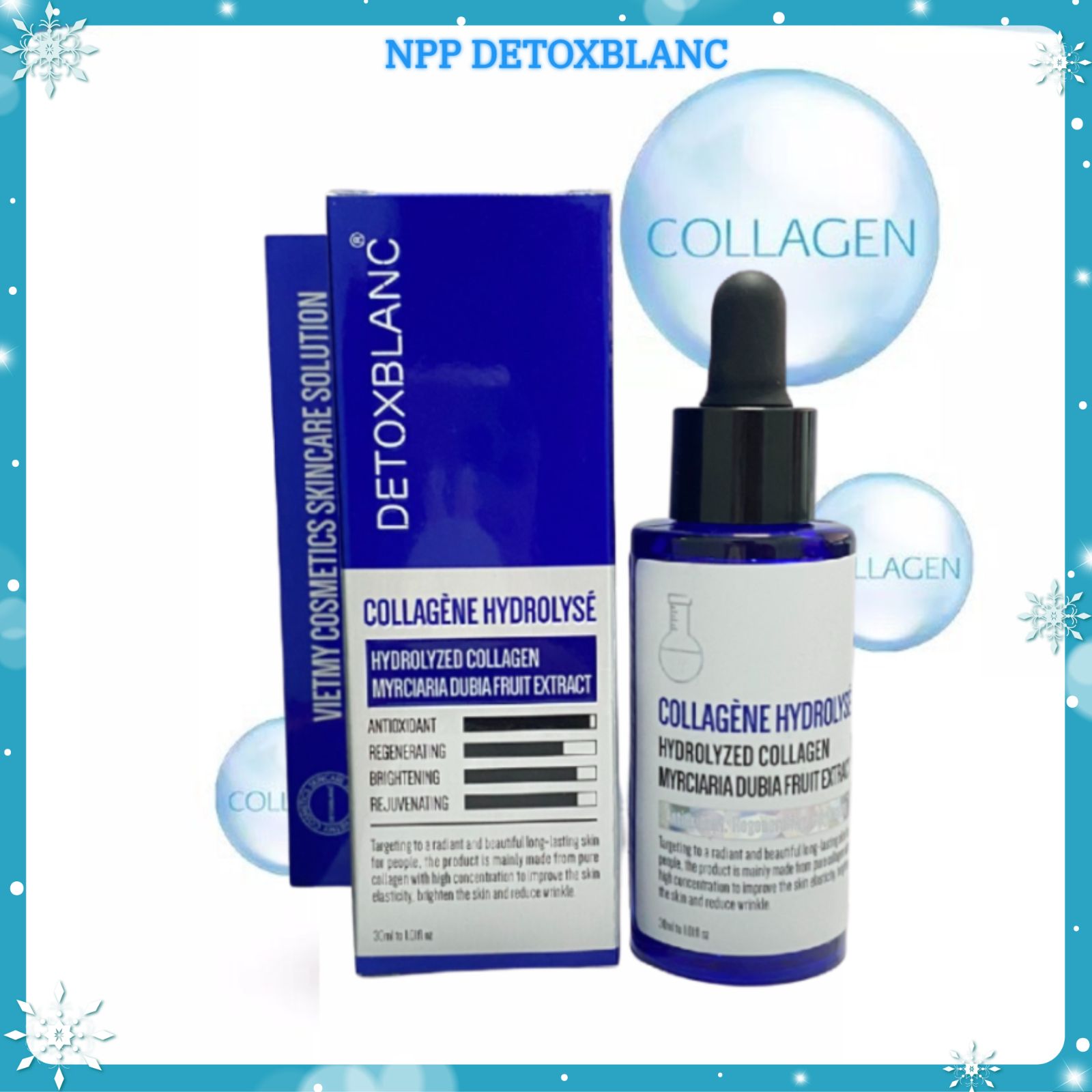 Combo dưỡng trắng da mặt chuyên sâu Detoxblanc