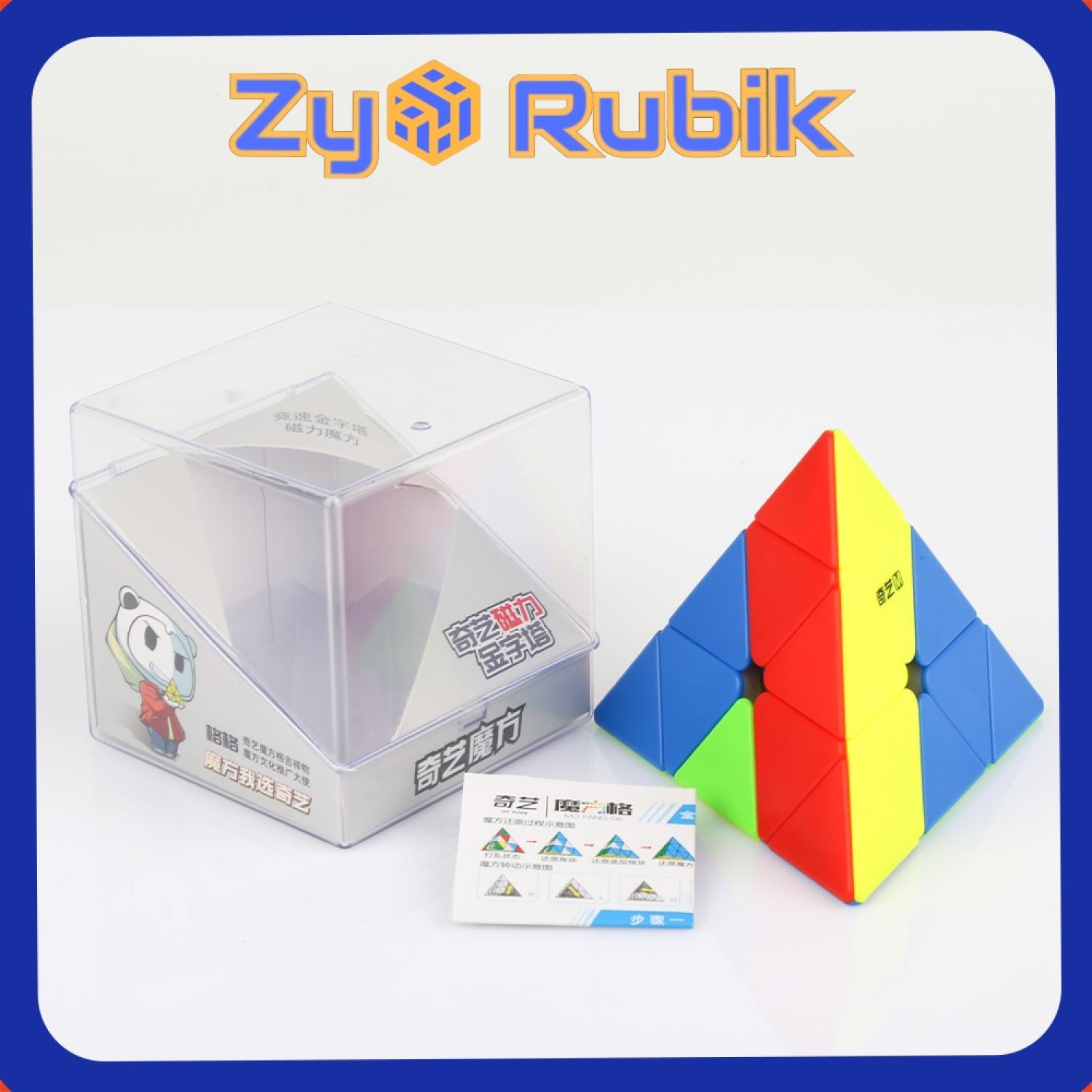 Rubik pyraminx 3x3 QiYi MS Magnetic 2020 stickerless (Có nam Châm- Hãng Mod M) - ZyO Rubik