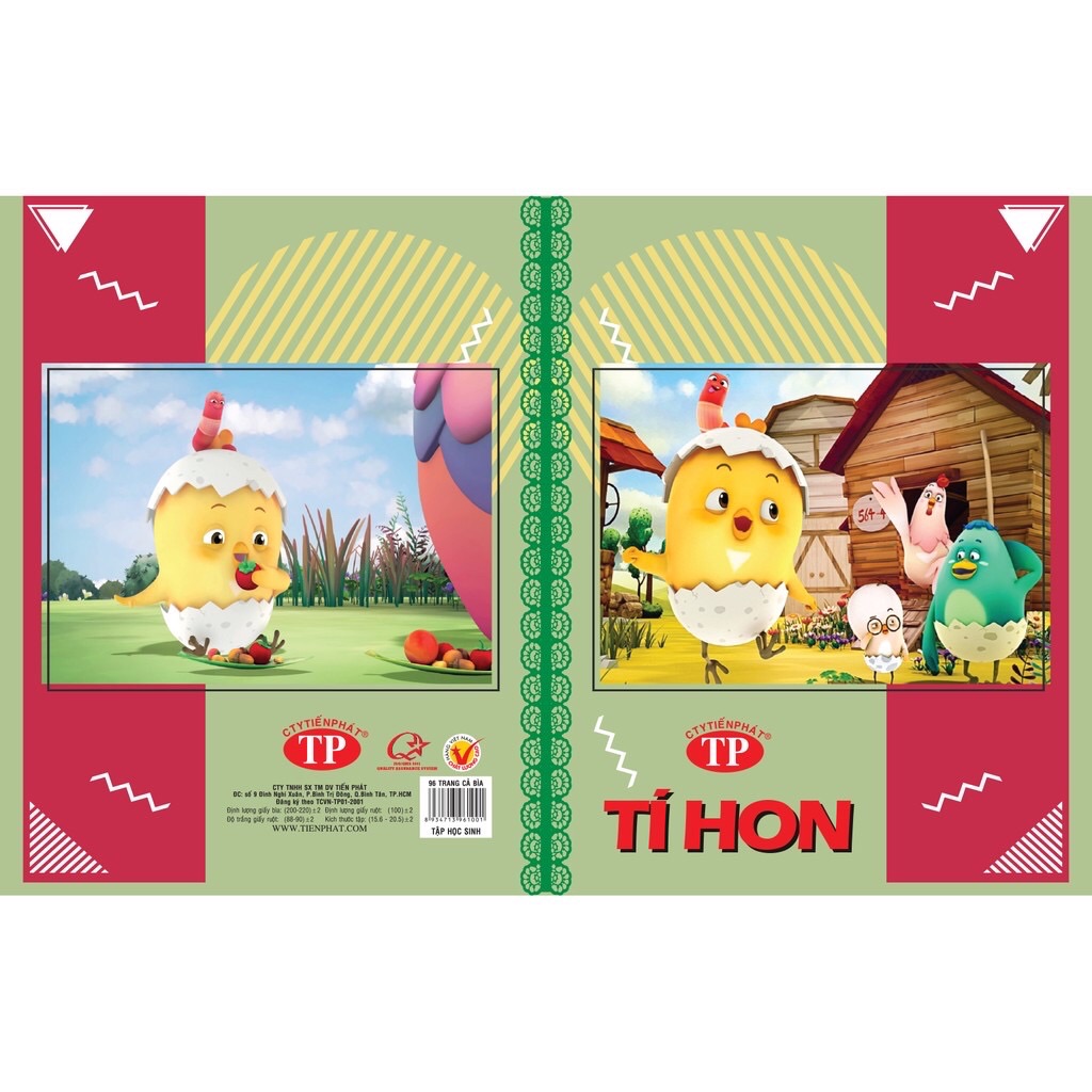Combo 10 quyển tập tiến phát 96tr 100gsm - 4 ô ly - tí hon