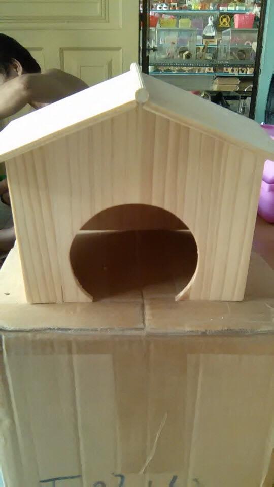 [HCM]Nhà Ngủ GỖ Thông mini cho hamster hoặc trưng bày .