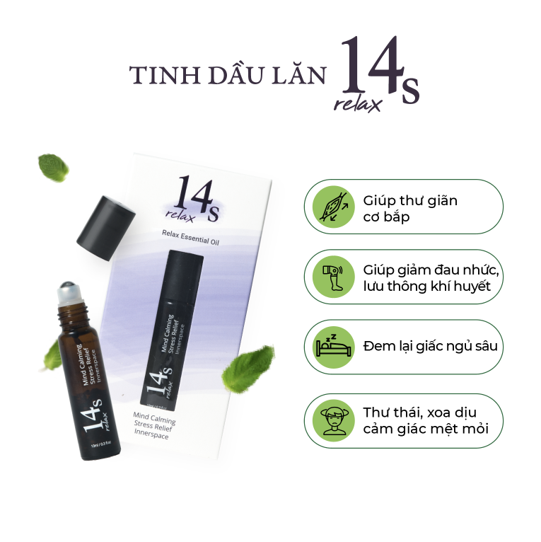 Tinh dầu lăn 14S Relax  Giúp Thư giãn an thần dễ ngủ