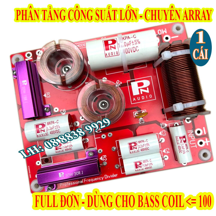 Mạch phân tần pn audio công suất lớn cho 2 loa moden 006, chuyên array - giá 1 mạch