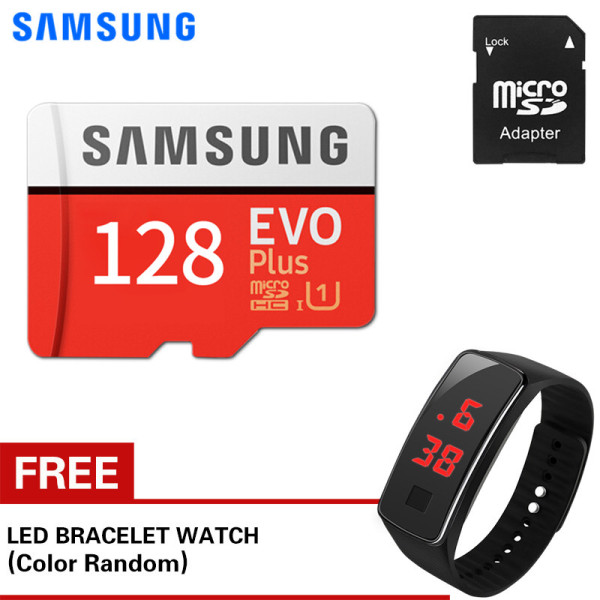 Thẻ nhớ Micro SDXC Samsung EVO Plus 128GB 100MB/s với Đồng hồ LED miễn phí