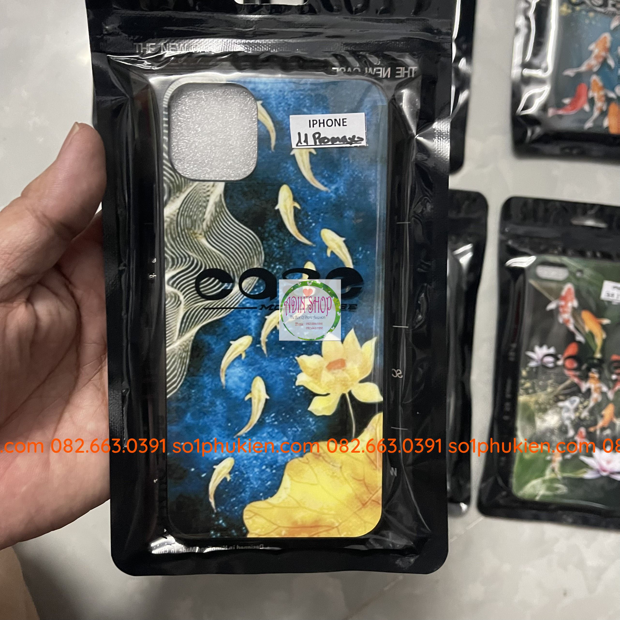 [HCM]Ốp lưng kính IPhone 7 plus/ 8 plus hình cá koi đẹp