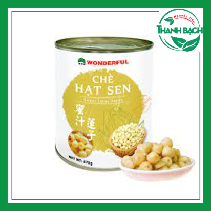 Chè hạt sen đóng lon Wonderful 870g