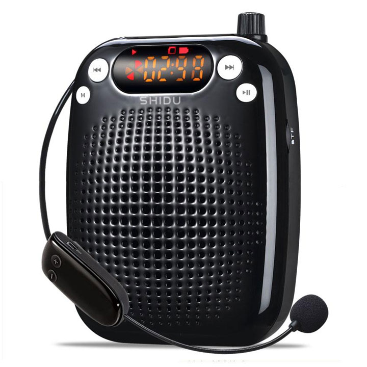 shidu sd-s611 Voice Amplifier UHF 2.4 G with the Battery of 10 W/1500 mAh Li-ion) Azul-UHF/10W