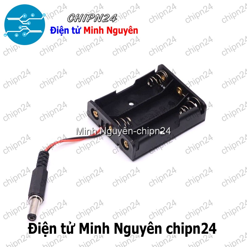 [1 cái] (C19) Hộp Đế pin 3 viên AAA - HH001540
