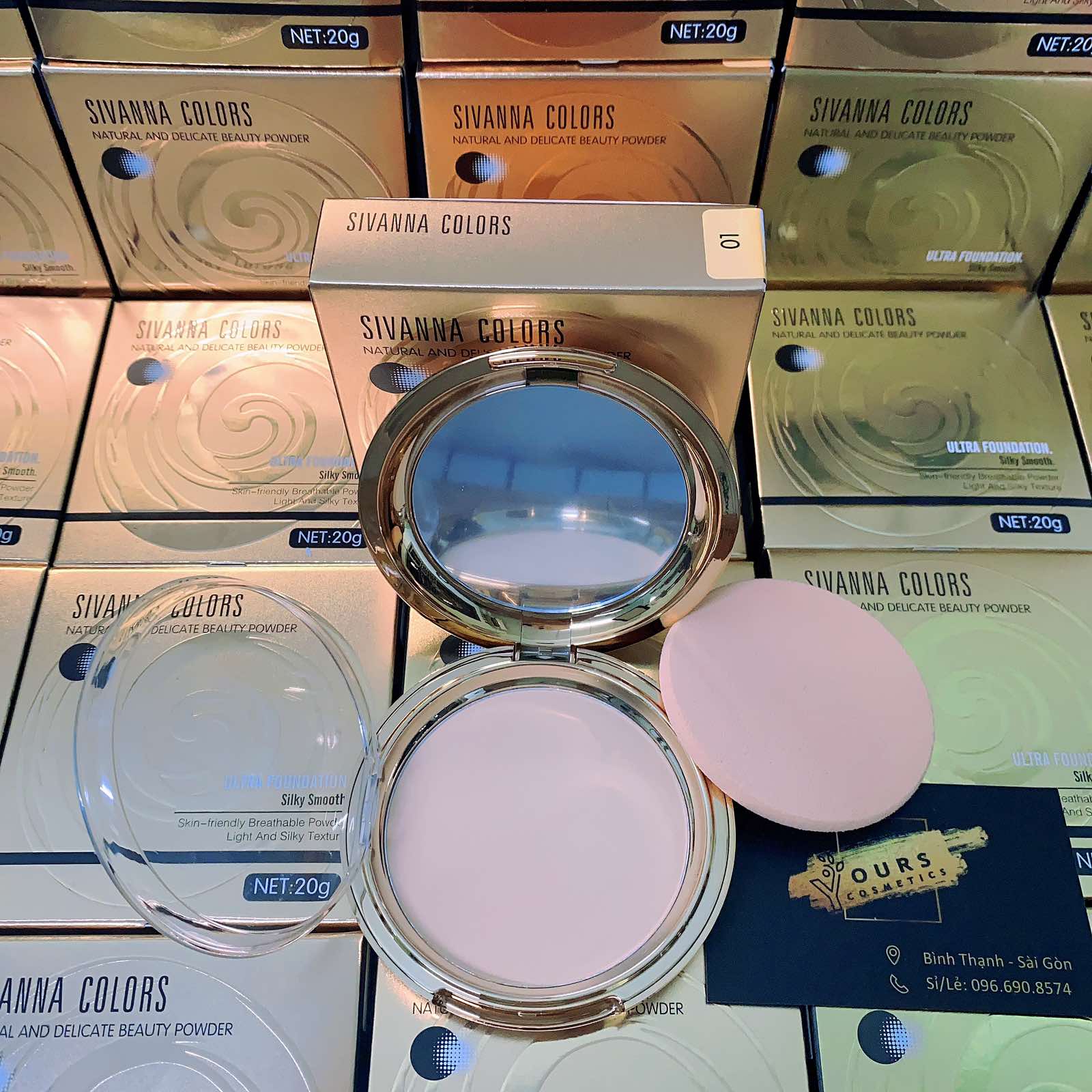 Phấn Phủ Kiềm Dầu Sivanna Dạng Nén HF689 - Phấn Nén Sivanna