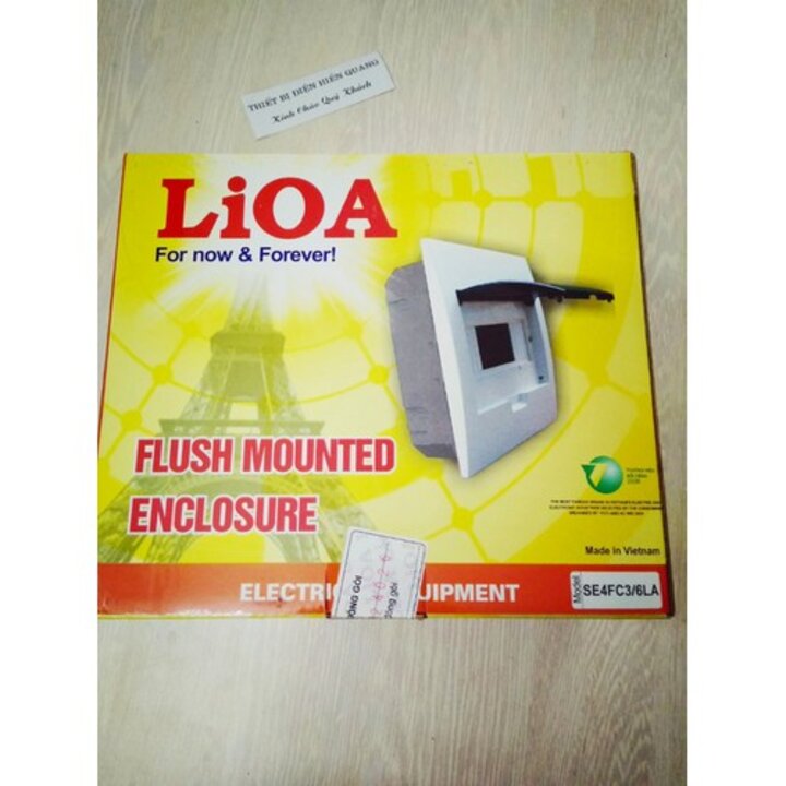 Vỏ tủ điện âm tường Lioa 3/6 MCB, 4/8 MCB
