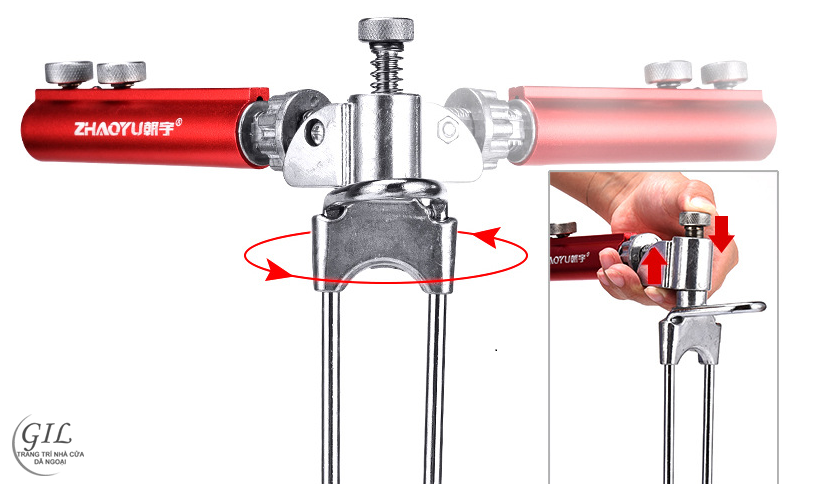 chân cắm đất gắn chống cần câu đài