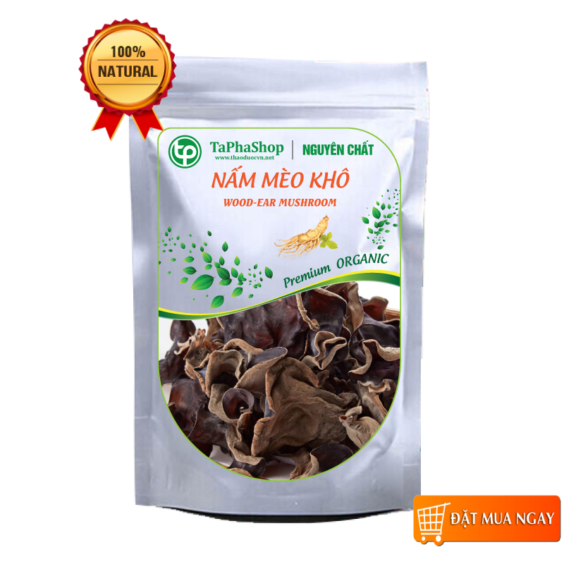 Nấm mèo khô 100g, mọc nhĩ khô - tấn phát
