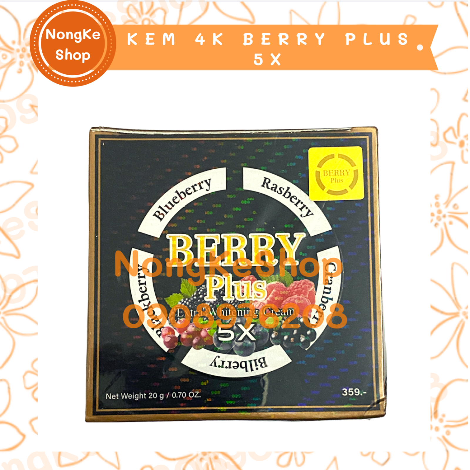 [HCM]kem 4K Berry Plus 5X Thái Lan 20gr