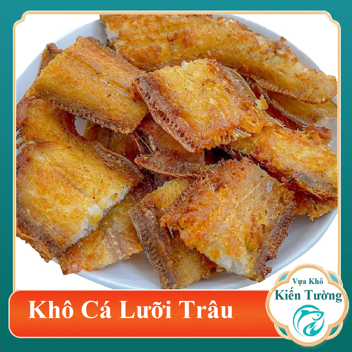 KHÔ CÁ LƯỠI TRÂU LOẠI TRUNG ĐẶC SẢN MINH TRIẾT, CHIÊN GIÒN, TỘN GỎI NGON NHƯ Ý  500GR- Vựa Khô Kiến Tường