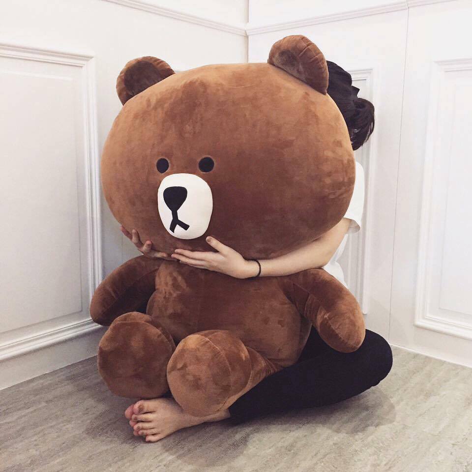 Gấu bông Brown 1 mét cực to, siêu bự, dễ thương, làm quà tặng sinh nhật, bạn gái, người yêu, bạn bè