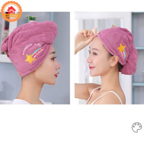 Khăn ủ tóc siêu khô, khăn quấn tóc thấm nước đa năng, khăn thấm tóc gội đầu