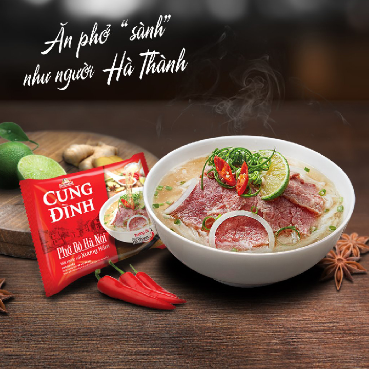 combo 5 goi Phở bò cung đình Hà Nội 68g -