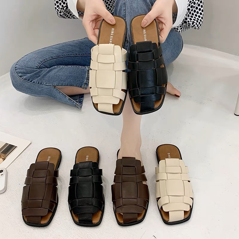 [BÃO GIÁ RẺ] Dép quai đan  mẫu mới Sục đan rọ nữ thời trang