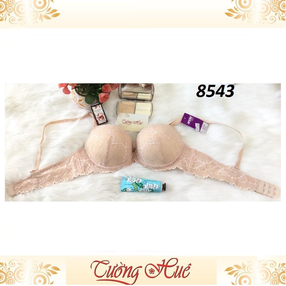Áo lót nữ annie 8543 phối ren mút vừa.