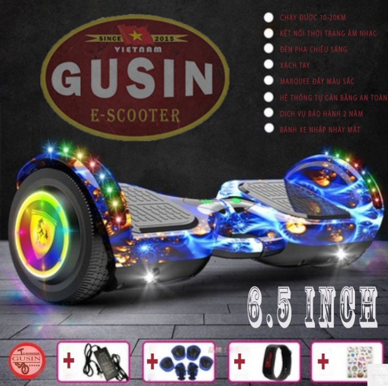 Mua Xe Cân bằng 6.5inch màu Ngân Hà / GuSin Bảo Hành Chính Hãng 2 Năm / E-scooter GuSin