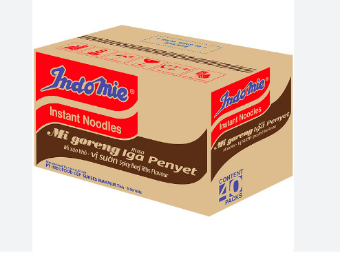 Mì xào vị sườn Indomie gói 80g ( thùng đen )