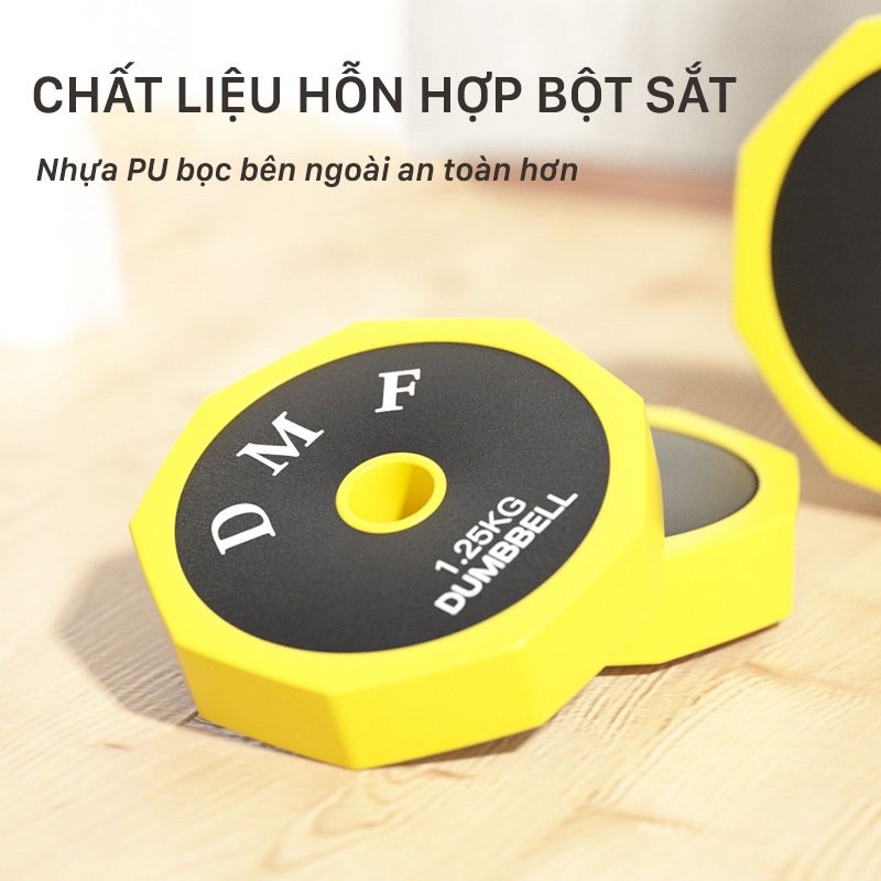 Bộ tạ tay đa năng chất liệu bột sắt FED