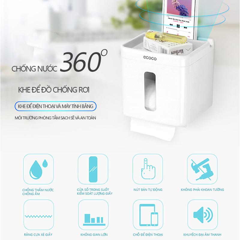 Hộp đựng giấy vệ sinh ECOCO 9231