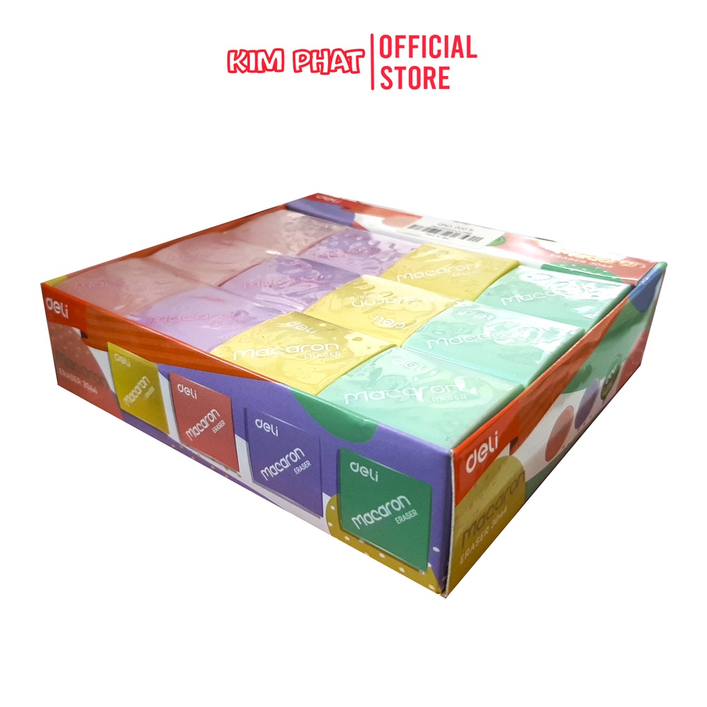 2 Chiếc Gôm tẩy màu Macaron DELI E3044