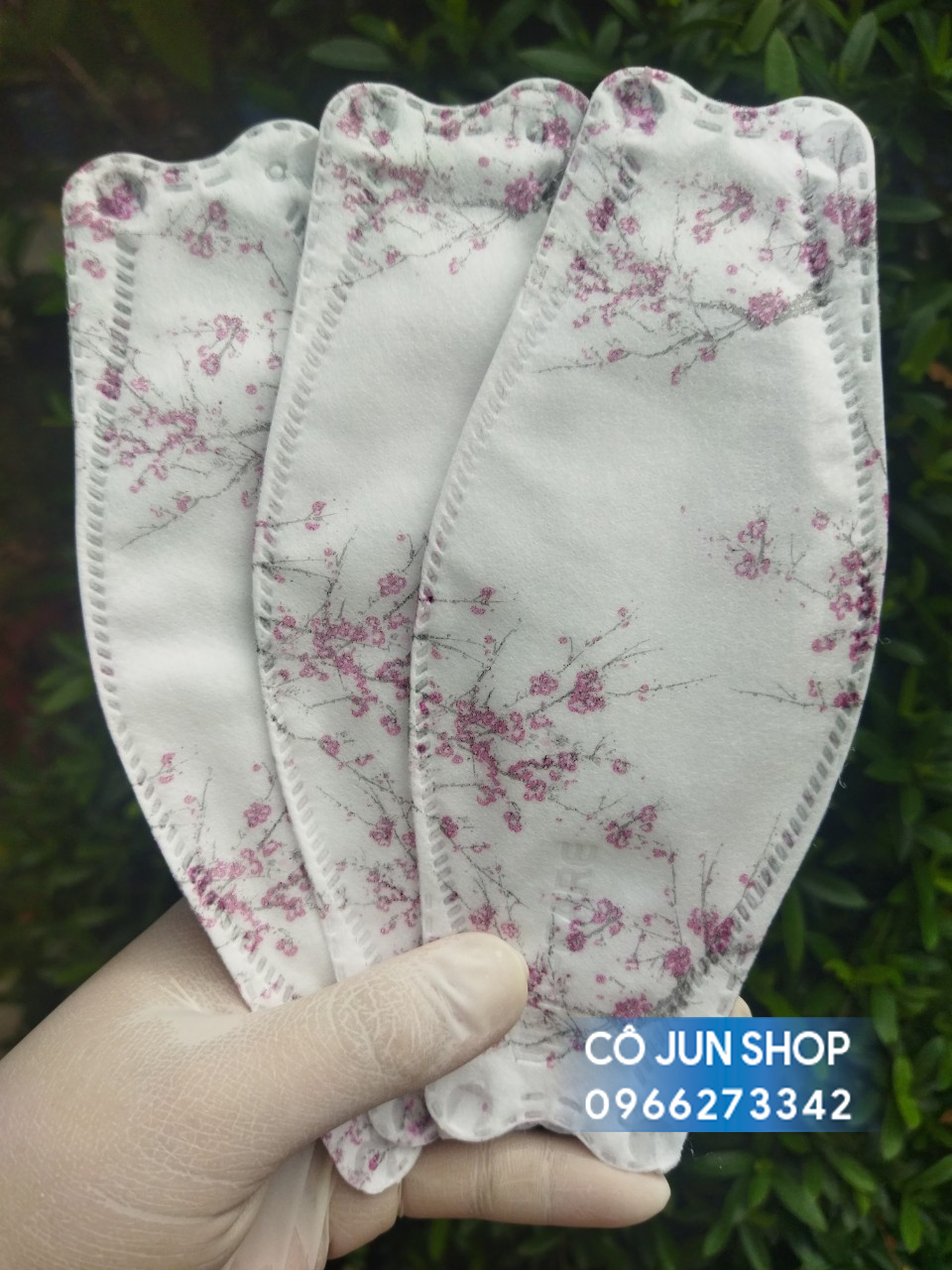 Khẩu trang y tế 4D hoa đào NPCare 10 cái /hộp