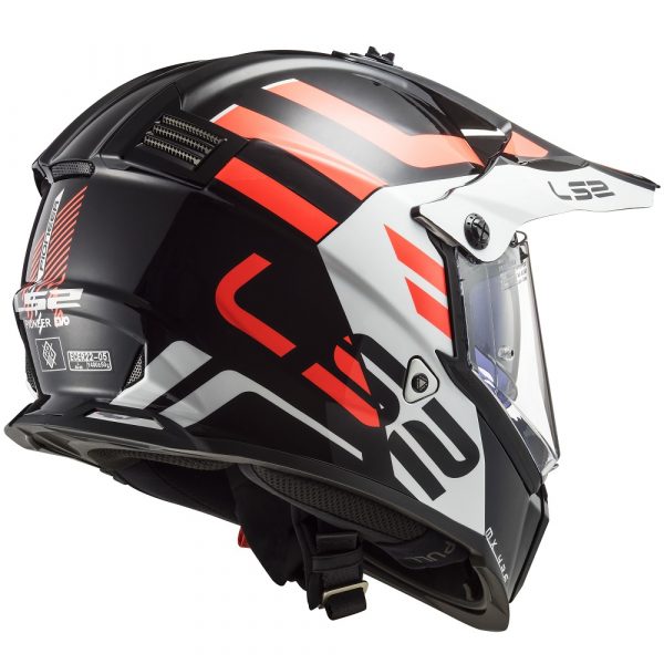 MŨ BẢO HIỂM ADVENTURE LS2 MX436 - BLACK WHITE