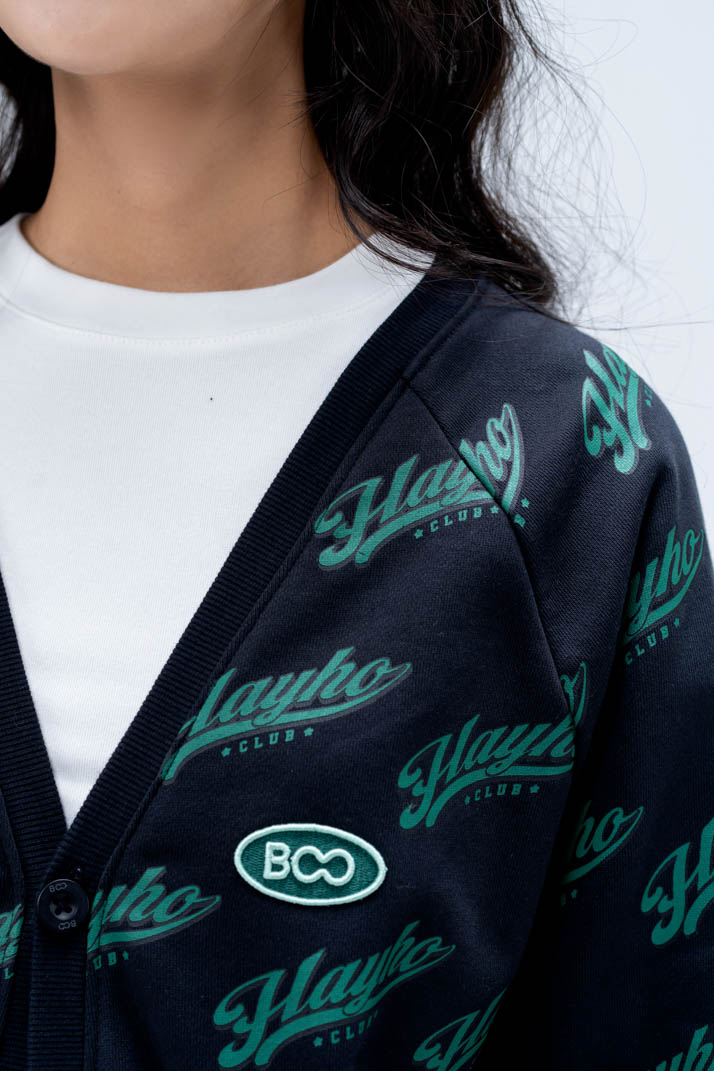 ÁO KHOÁC NỈ BOO CARDIGAN MONOGRAM
