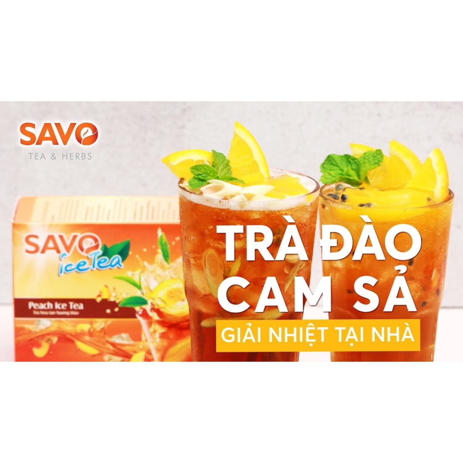 Trà đào hòa tan SAVO (Túi 800g)