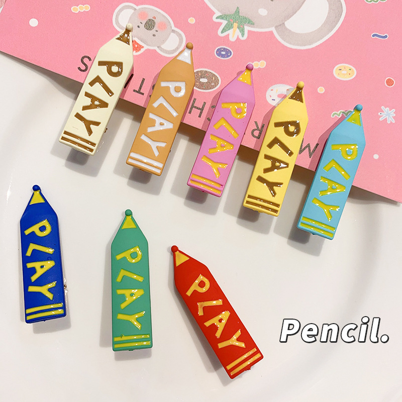 Kẹp tóc bút bi cute - UniLabel