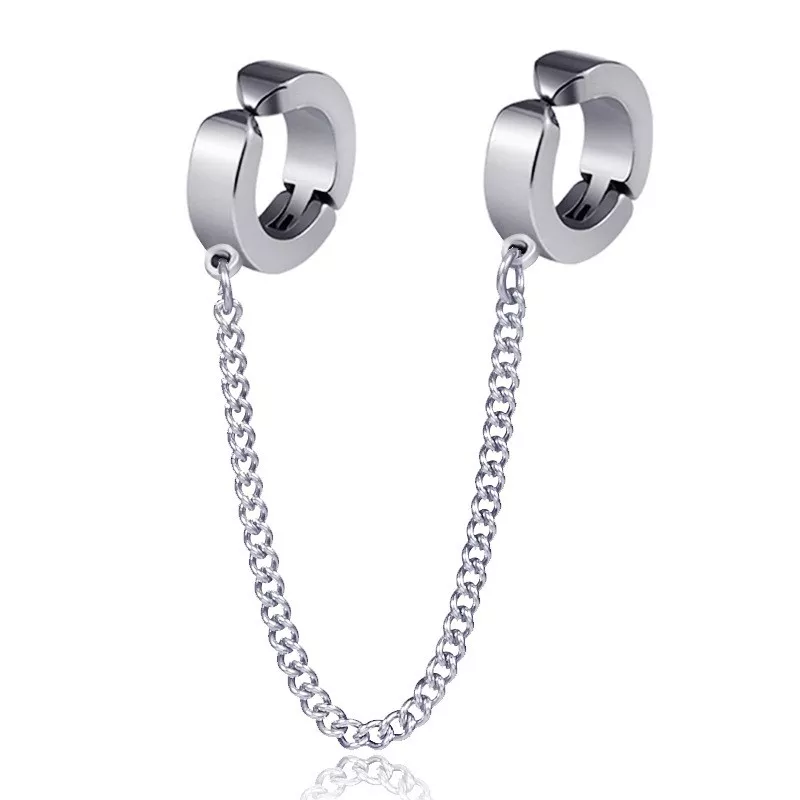 Khuyên tai titan nam không cần bấm lỗ khuyên giả ALL in One cực chất nhiều lựa chọn