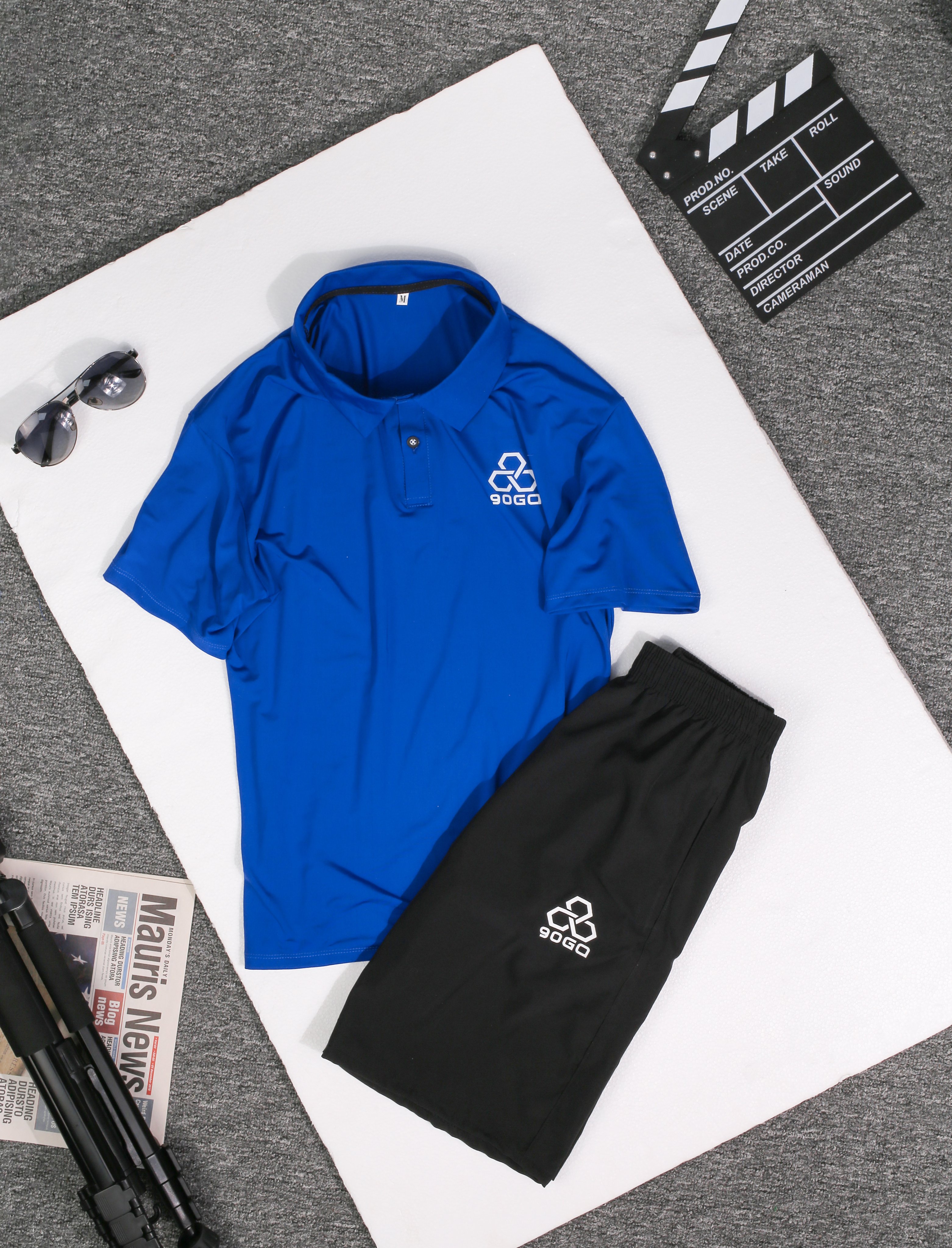 BỘ ĐỒ NAM CỔ BẺ PHONG CÁCH MÀU XÁM TRẮNG  CÓ SIZE O ĐẾN 90KG