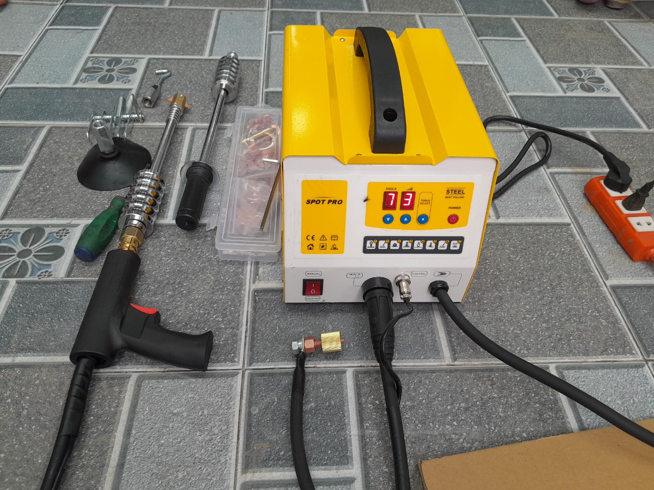Máy hàn giật tôn xách tay Olym M90E