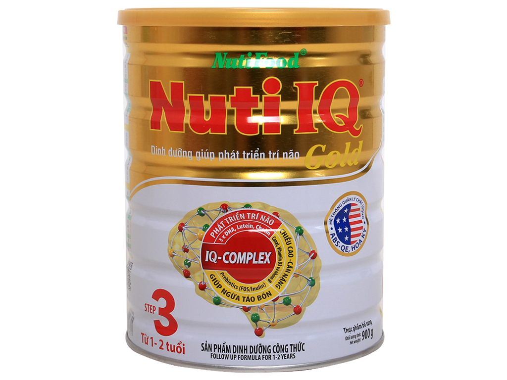 Sữa Bột NutiFood Nuti IQ Gold 3 900g (1 - 2 Tuổi)