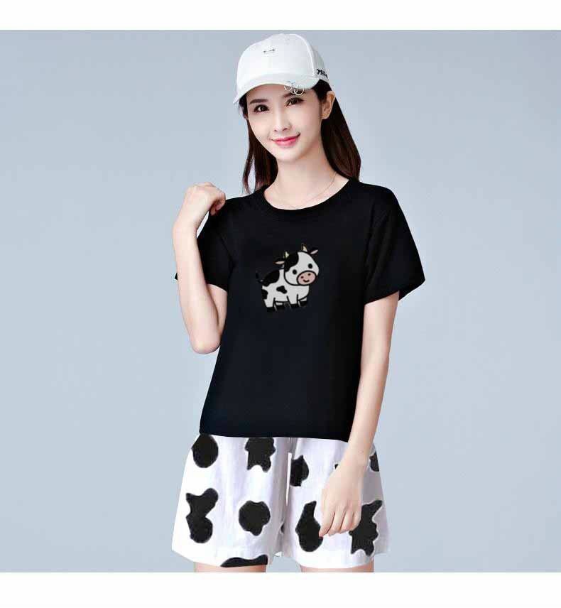 Set Bộ hình con bò sữa thời trang