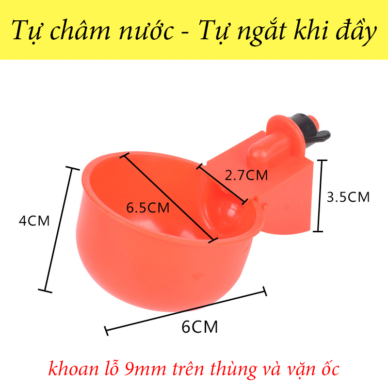 Máng uống tự động cho gà ngan vịt gia cầm vật nuôi - loại đẹp