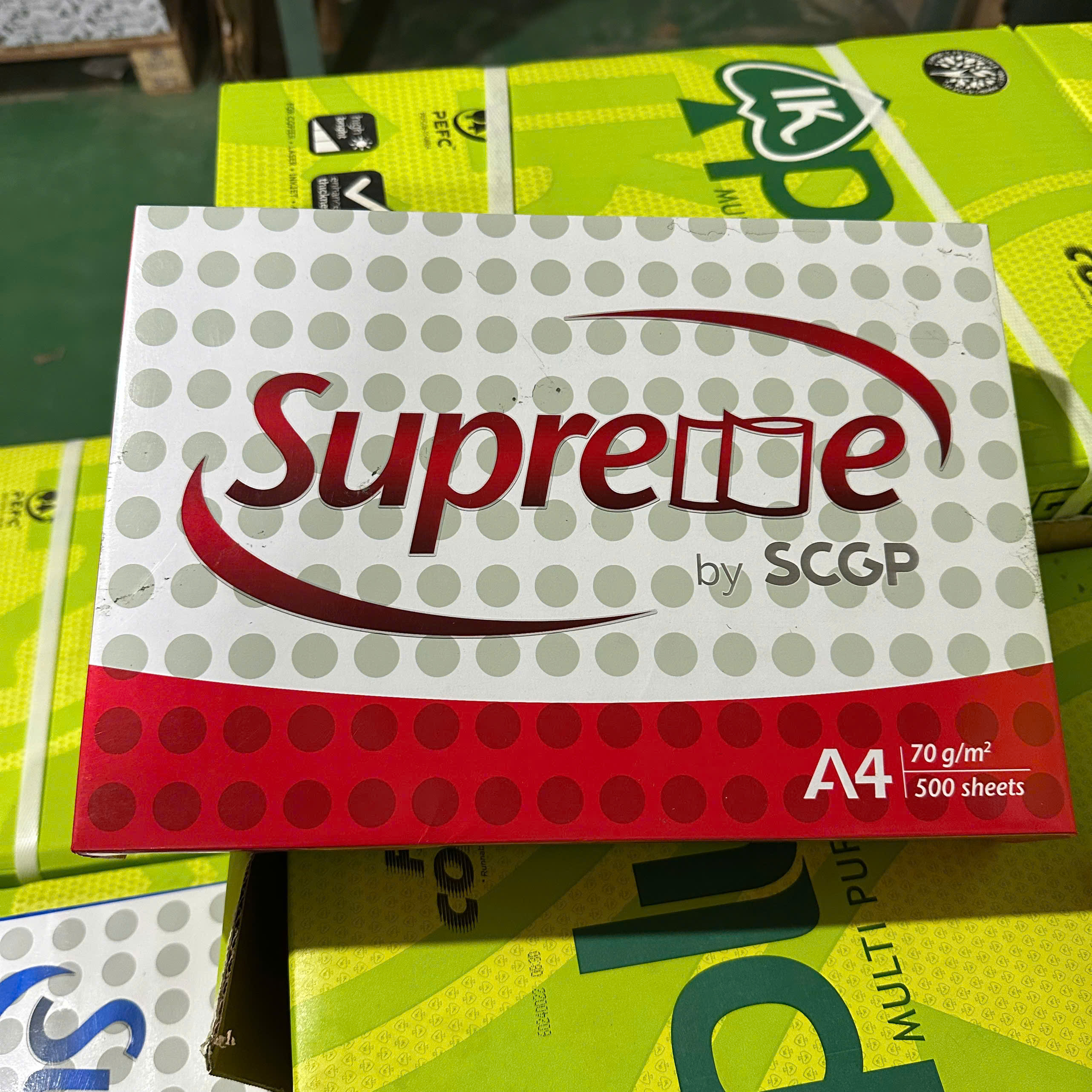 1 Ream 500 Tờ Giấy in Văn Phòng Supreme Khổ A4/A5 Chính Hãng