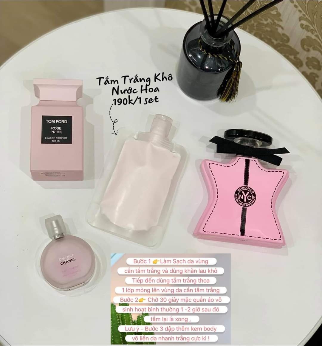 Tắm Trắng Khô Nước Hoa L2