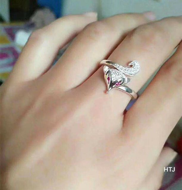 Nhẫn Hồ Ly Đuôi Dài Bạc 925