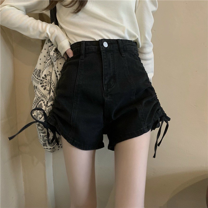 QUẦN SHORT NỮ DÂY RÚT 2 BÊN HÔNG CO GIÃN