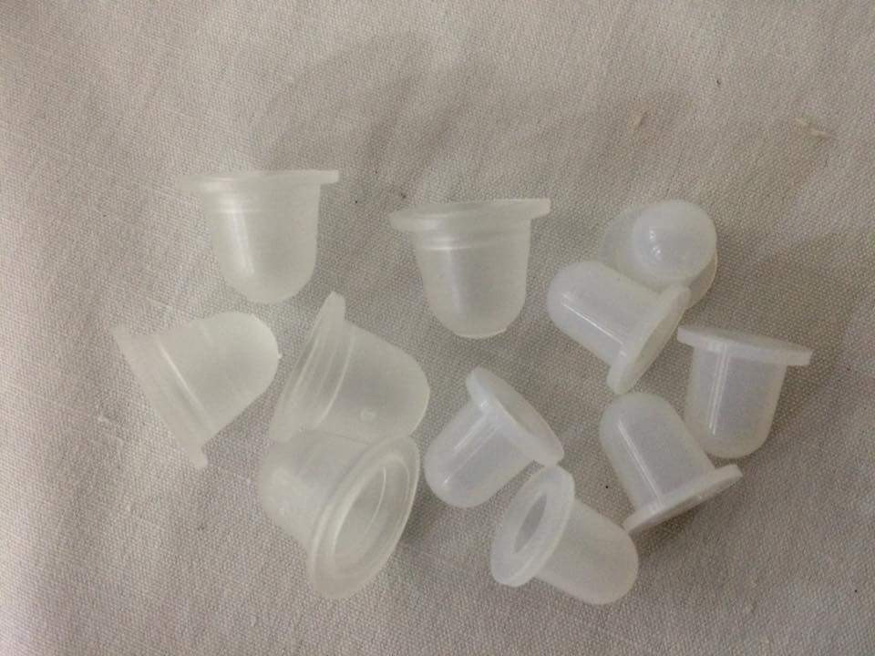 100 CHIẾC HŨ SILICON ĐỰNG MỰC TRONG PHUN XĂM THẨM MỸ