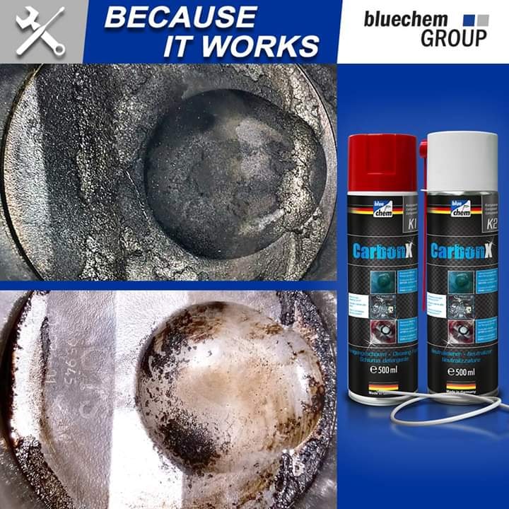 CarbonX vệ sinh buồn đốt không tháo máy Bluechem