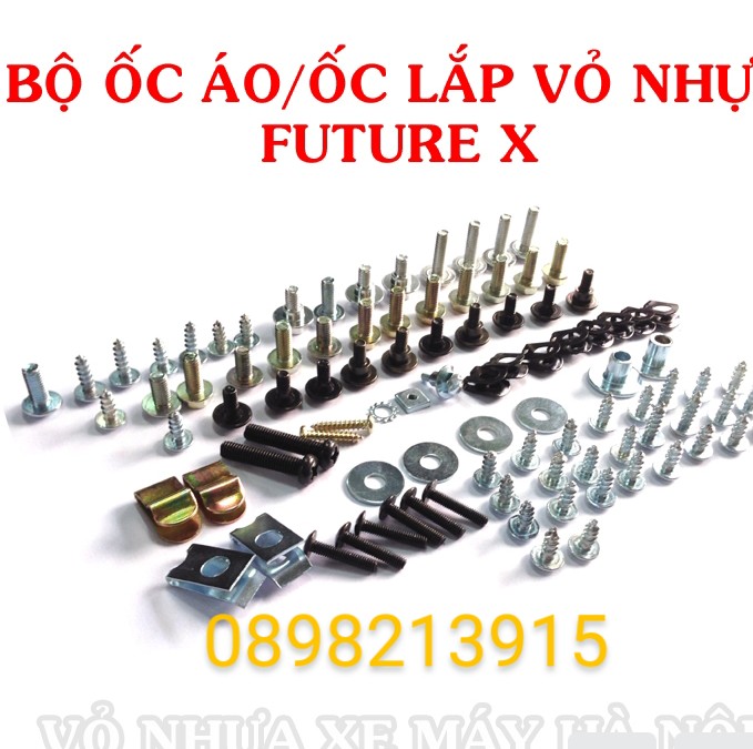 Bộ ốc áo lắp vỏ nhựa Future x