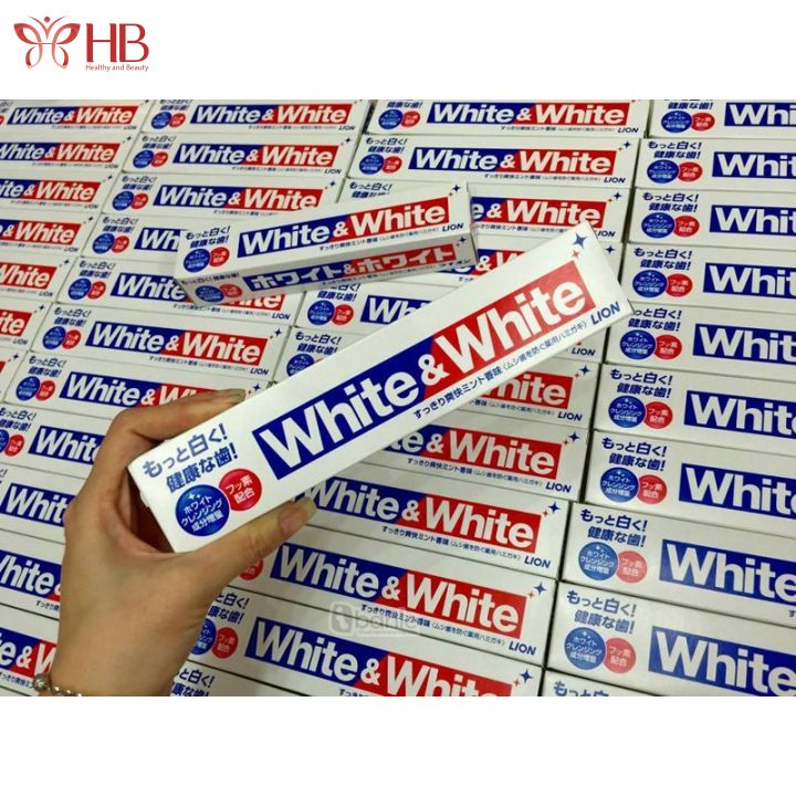 Kem đánh răng làm trắng White & White 150g Nhật Bản