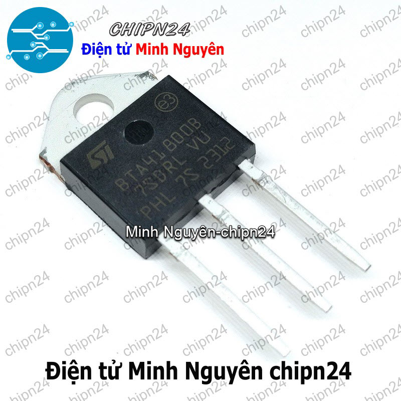 [1 con] (KT2) Triac BTA41-800B TO-3P 41A 800V (BTA41-800 BTA41) - HH002714