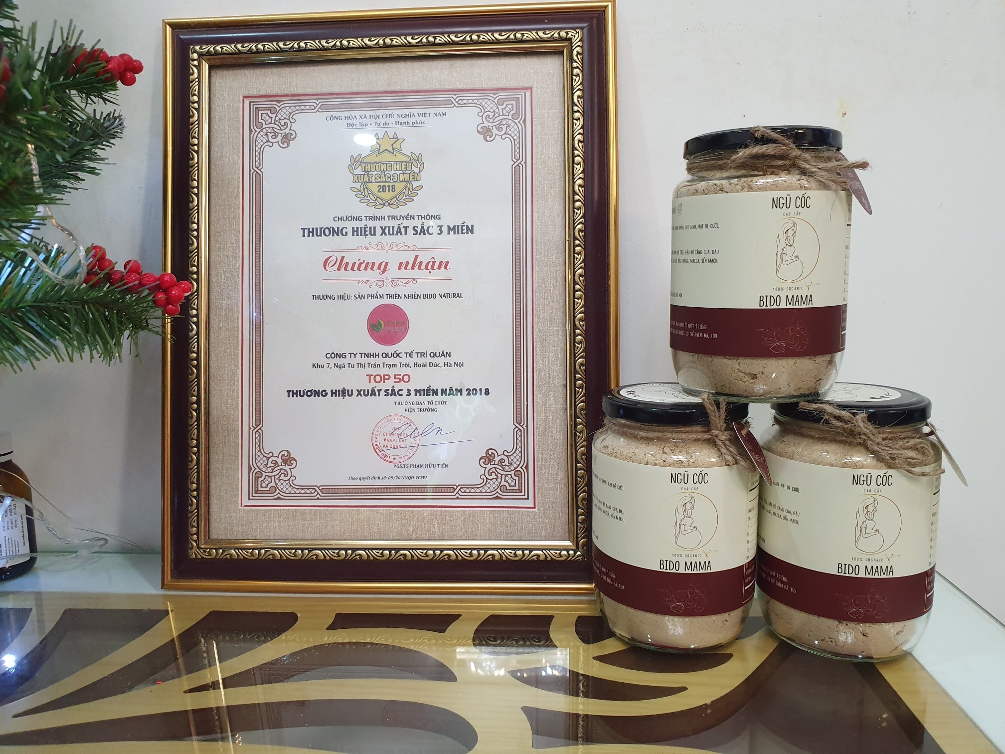 Combo 2 hộp ngũ cốc bầu Bidomama